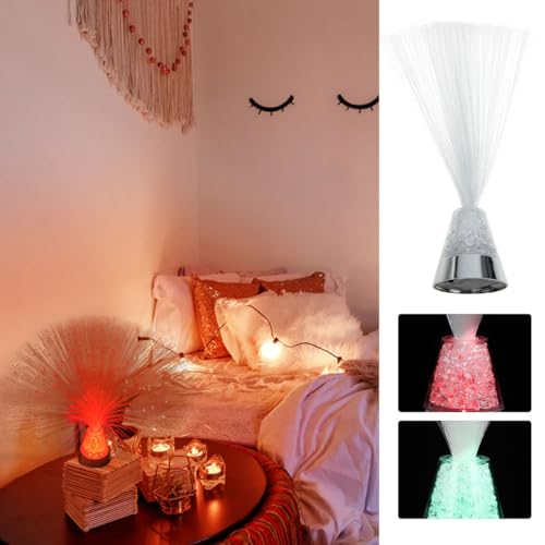 HOMSFOU Battery Powered Fiber Optic Light USB Dual-use Color Changing Lamp for Indoor Party Home Decoration with Dynamic Visual Effects Safe Energy Saving - Image 5
