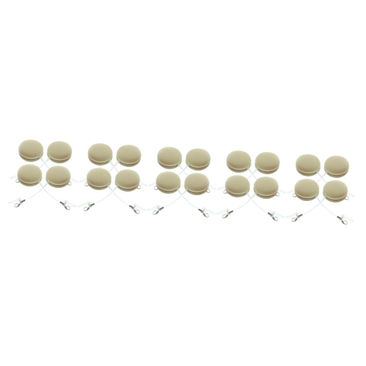 Uonlytech 5 Sets Elektronische Tücher Macaron-förmiger Linsenreiniger Streak Für Brillen Telefonbildschirme 4 Stück * 5