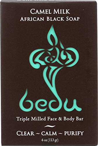 Bedu, Soap Camel Milk African Black, 4 Ounce