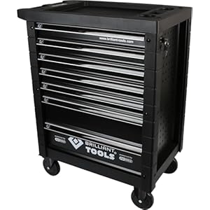 BRILLIANT TOOLS BT152900 Carro de taller con 7 cajones, vacío [Powered by KS TOOLS]