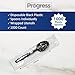 Progress Plastic Cutlery Individually Wrapped Spoons Heavy Duty Disposable [1000 Count- Bulk ] Strong & Durable Black for BBQ Party Supplies Restaurants Office all events Plasticware Disposable Spoons