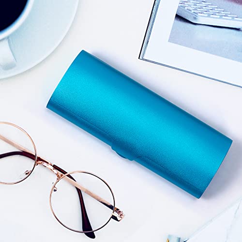 Image of Hifot Aluminium Glasses Case, Slim Reading Glasses Case, Portable Travel Metal Eyeglass Spectacles Protection Hard Shell