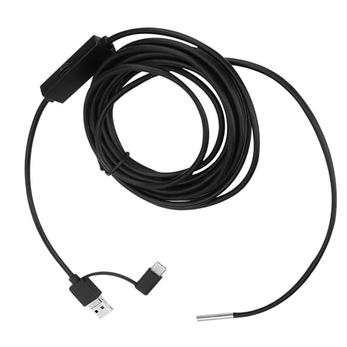 KIMISS Wasserdichtes Endoskop 3,9 Mm 3 in 1 für Typ-C Phone 3,9 Mm Objektiv High Definition IP67 Wasserdicht 4-10 cm Fokuslänge 6 LED-Leuchten 3,5 m Kabel