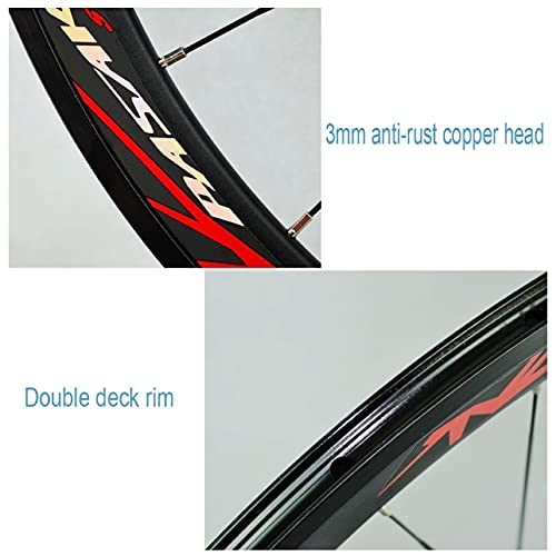 image for ZPPZYE 40MM V Brake Bicycle Wheelset 700C, Aluminum Alloy Road Cycling