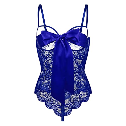 Hauetro Damen Spitzen Push Up BH Unterwäsche Set Spitzen-BH Und Slip Große Größen Volle Abdeckung Frauen Lingerie Unterhosen Tanga Zweiteilig...