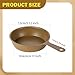 Aymzbd Frying Pan Nonstick Fry Pan Lightweight Multipurpose with Comfortable Handle Camping Skillet for Sauteing Searing BBQ Picnic, Khaki