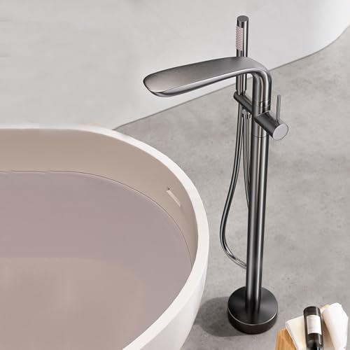 Robinet de baignoire pivotant à 360° avec double sortie d'eau et installation facile - 2