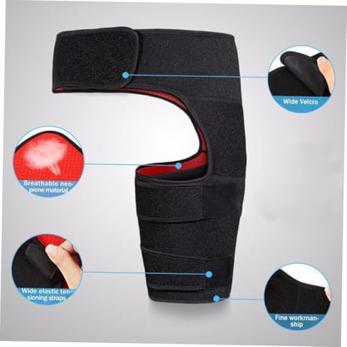 Faja lumbar premium con soporte de muslo para levantadores miniatura 5