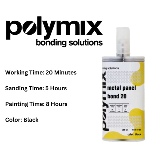 Polymix Panel Bond 20 Adhesive 200ml Cartridge & Two Application Mixing Nozzles