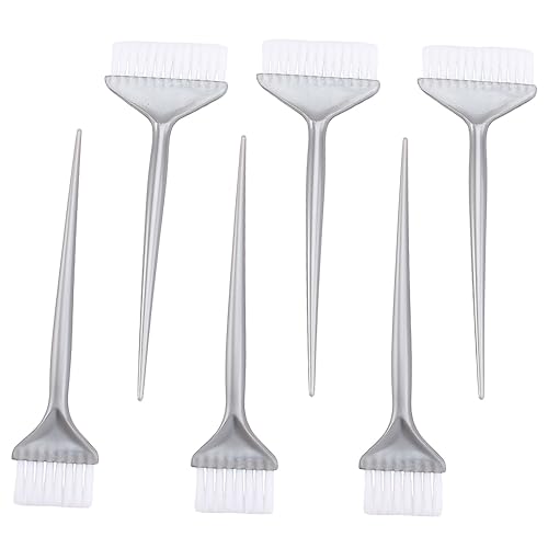 Beatifufu 6pcs Hair Dye Brush Set Hair Coloring Comb Soft Bristles Mini Brush Bulk for Dyeing