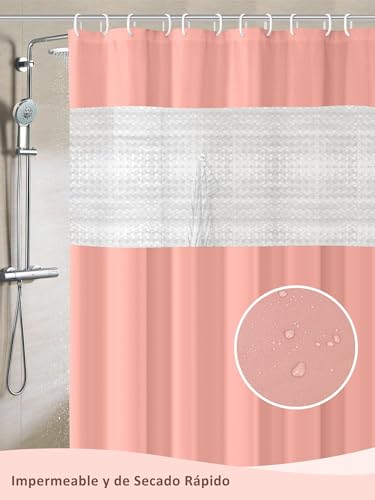 Comparativas de Cortinas para baño de plastico los mejores 10. 12 Imagen adicional
