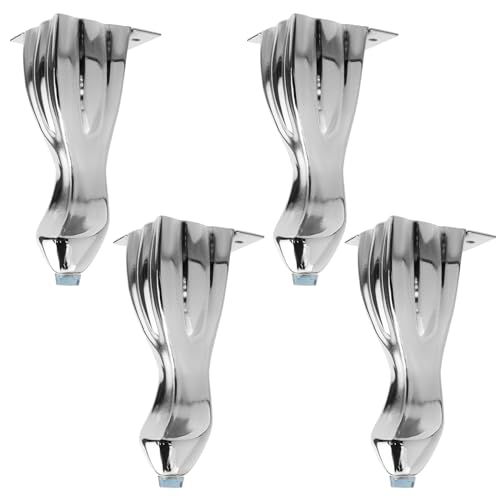 Farboat JS05211169NW 4Pcs Elegant S-Shape Furniture Legs Metal Sofa Legs Decorative Table Feet Cabinet Support Metal Feet Replacement thumb #5