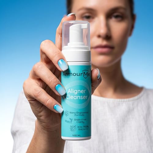 Image of Aligner & Retainer Cleanser Foam | Nano Engineered for Stain-Free Clarity & Deep Clean | Antibacterial Formula for Dentures, Retainers & Aligners | Oral Foam for Retainer Cleaner (100 ML)