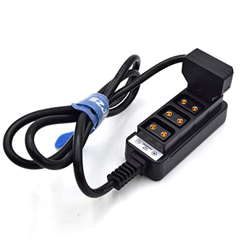 Szjelen P Tap To 4-Port D Tap Female Hub Adapter Splitter Cable For Anton Bauer V-Mount Battery Ptap Splitter (Straight Cable) #TOP2
