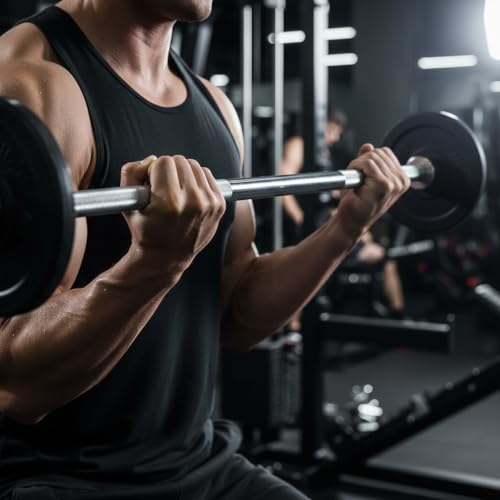 Image of Gyming World ( 5 feet ) Solid 28 mm Thickness Barbell | Standard Straight Weight Bar | with 2 spring Locks