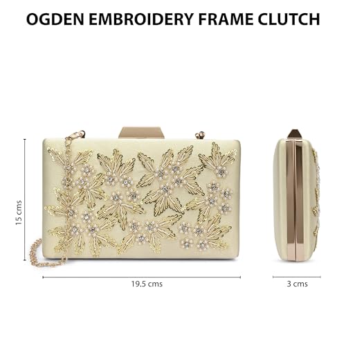 Image of Lavie Signature Women's Ogden Embroyidery Handle Framed Clutch|Ladies Purse |Gift For Women