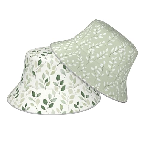 Image of Bucket Hat Double-Side-Wear Reversible Sun Hat Beach Travel Hiking for Women Men