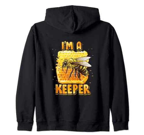 Imker Wortspiel Ich bin ein Hüter Love Keeping Bee Keeper Kapuzenjacke Cover