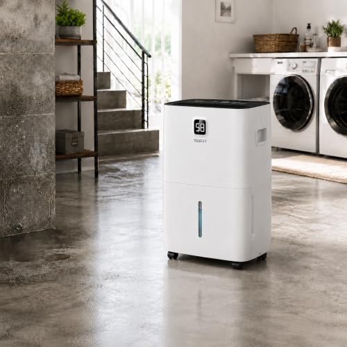 Image of Yaufey 150 Pint Dehumidifier with Upward Drainage for Basement 8500 Sq. Ft.