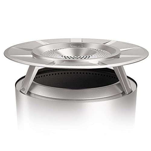 Solo Stove Yukon Heat Deflector, With 3 Detachable Legs, Accessory for Yukon Fire Pit, Captures and redirects warmth, Stainless Steel, height: 28 cm, diameter: 76 cm, 4,5 kg