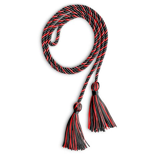 Image of Single Honor Cord Two-Color (Black /Red)