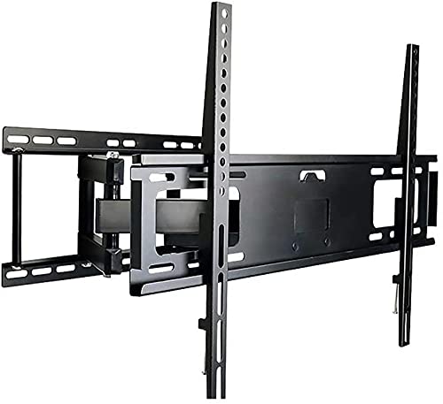 Soporte de pared articulado para TV con inclinación y giro para televisores de pantalla plana grandes, soporta VESA 600 x 400 mm