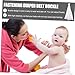 Milisten Adjustable Baby Diaper Fixing Belts 50pcs Infant Diaper Buckles for Easy Fastening Soft Sturdy Material for Newborns and Toddlers