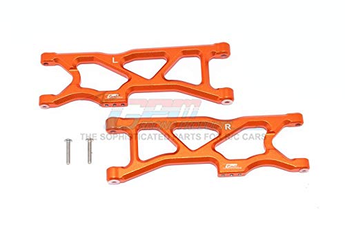 GPM for Arrma 1/10 KRATON 4S BLX Upgrade Parts Aluminum Rear Lower Arms - 2Pc Set Orange