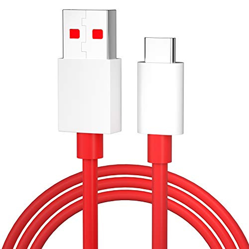 DUX DUCIS - Cable para OnePlus Nord/Nord N100 / 8T / 8/8 Pro / 7T / 7T Pro / 7/7 Pro / 6 / 6T / 5T / 5 / 3T / 3, cable de datos de carga rápida USB Tipo C - Rojo