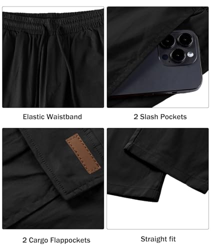 Image of Comdecevis Men's Casual Cargo Pants Tactical Work Pants with Pockets