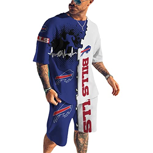 Ensemble vêtements de sport homme AXEBHPED avec t-shirt et short de jogging d'été en taille XS