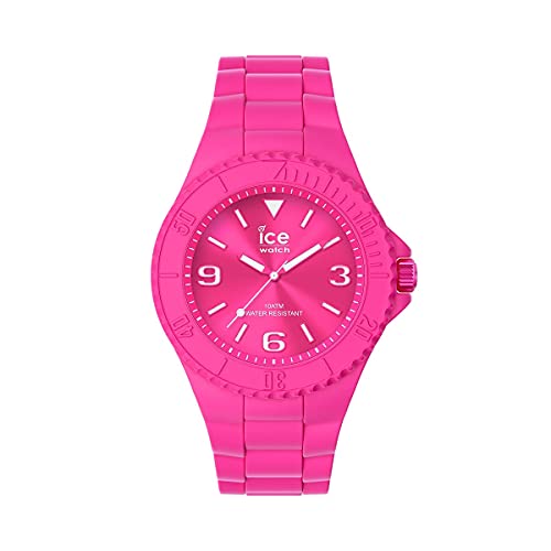 ICE-WATCH - ICE Generation Flashy Pink - Montre Rose pour Femme avec Bracelet en Silicone - 019163 (Medium)