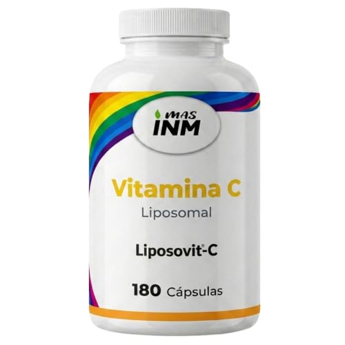 MASINM - Vitamina C Liposomal 500 mg Liposovit - Vitamina C Liposomada Alta Absorcion y Biodisponibilidad para Sistema Inmune, Cansancio y Colageno -180 Capsulas