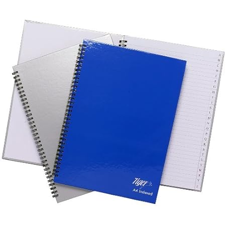 Tiger Index A-Z Twinwire A4 Notebook : Amazon.co.uk: Stationery ...
