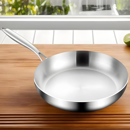 Pan de cuisson en acier inoxydable poêle non bâton ménagère