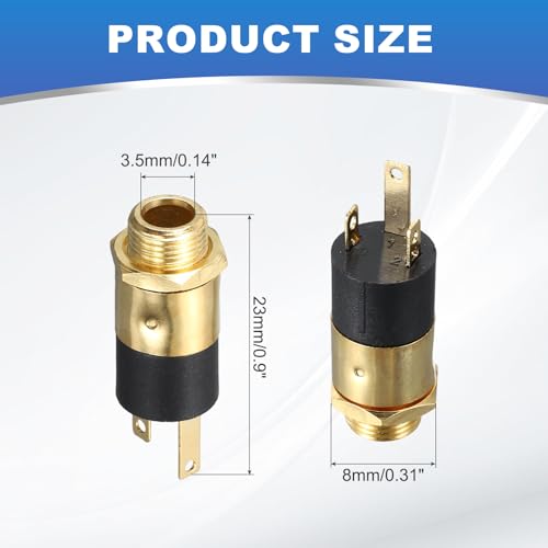 Conector TRS 3.5 mm soluciona cortes de audio en jack de auriculares para paneles PCB con tuerca 2