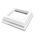 Weatherables 4x4 Post Skirt – Weatherproof Premium Vinyl Post Skirt with Easy Slide on Installation on Patios, Porches, Mailbox Posts, or Vinyl Fence Post