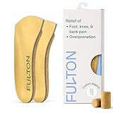 Fulton Universal Shoe Inserts for Men/Women with Custom Molding & Arch Support - Everyday Cork Inserts for Shoes Without Removable Insoles - Prevent Overpronation & Plantar Fasciitis (Men, 11.5-12)