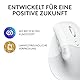 Logitech Lift Vertikale Ergonomische Maus, Kabellos, Bluetooth oder Logi Bolt USB-Empfänger, Leise Klicks, 4 Tasten, Kompatibel mit Windows/macOS/iPadOS, Laptop, PC - Weiß