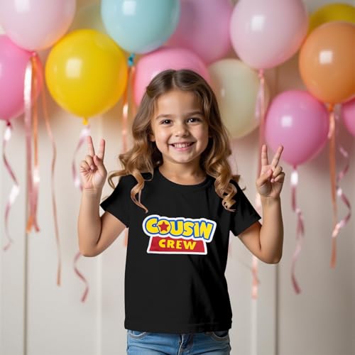 Cousin Crew Shirts for Kids Toddler Big Cousin Shirt Boy Girl Sibling Matching Outfits Summer Short Sleeve Tops2