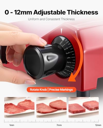 Image of VEVOR Commercial Meat Slicer 340W Electric Deli Food Slicer 10 inch Blade