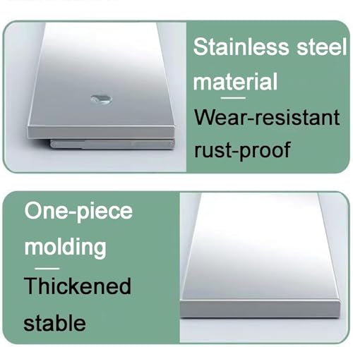 Table pliante murale en acier inoxydable pour petits espaces