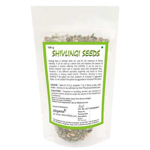 Image of J Organics Premium Shivlingi Beej, Shivling, Sivalingi Seed 100gm, Shivlangi, Shivalinga, Bryonopsis Laciniosa
