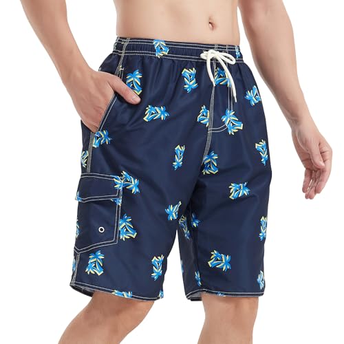 Image of Mens Swimming Trunks Swim Trunks Quick Dry Swim Shorts with Mesh Lining Funny Swimwear Bathing Suits