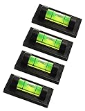 4Pcs Magnetic Bubble Levels for Leveling Phonograph, Turntable, Camera, Tripod, Camper, RV, Travel Trailer, Tables, Frame, Machines, Spirit Level Measuring Tools (Magnetic)
