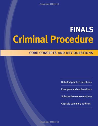 Kaplan PMBR FINALS: Criminal Procedure: Core Co... 1427796505 Book Cover