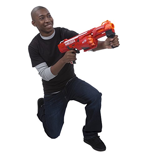 Image of Nerf Mega Rotofury Blaster -- 10-Dart Rotating Drum -- Pump Action Blasting -- Includes 10 Mega Darts -- For Kids, Teens, Adults, Multicolor,Foam Dart Blaster