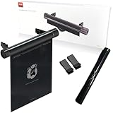 TAYOTTE 【車載ゴミ箱 ロール式】片手でポイッ！厚手0.1mm防水ゴミ袋付属《20枚×2巻》省スペース＆コンパクト設計 吊り下げ式ダストボックス 軽量 多用途 カー用品 （ブラック）