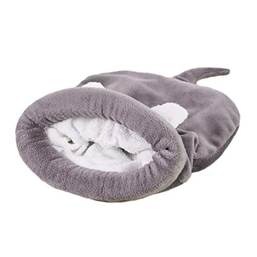 YiLianDaD Cuccia Sacchi a Pelo Letto Gatto e Cane Morbidi Sacco a Pelo per Dattini Gatti Cani Cuccioli Grey