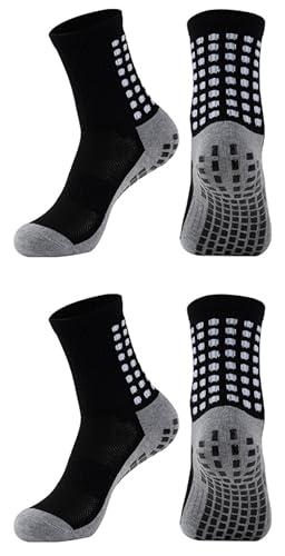 Cooyoto Grip Socks Soccer Athletic Crew Socks for Men, Women